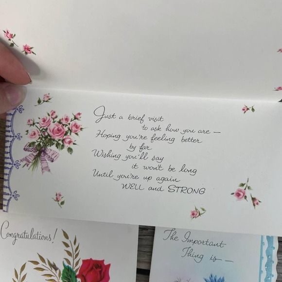 7 Vintage Kitshy Cards New Random Assortment Antique - Picture 4 of 9